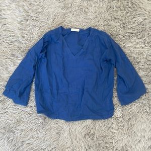 Stark X blue v neck blouse